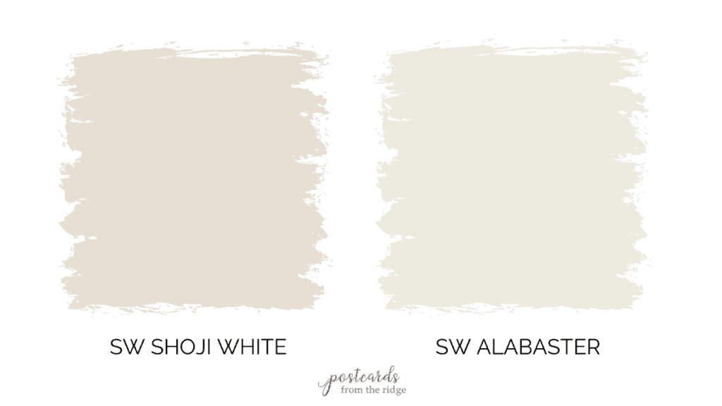 Shoji white vs雪花石膏